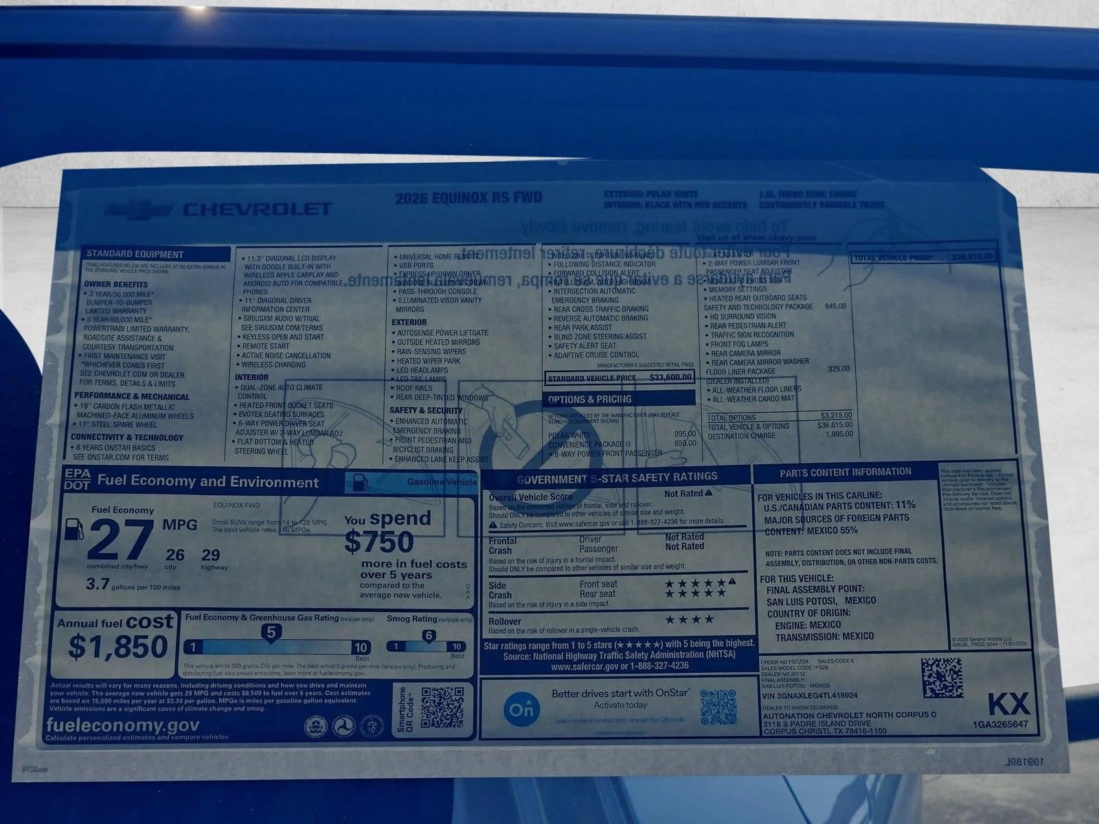 2026 Chevrolet Equinox RS