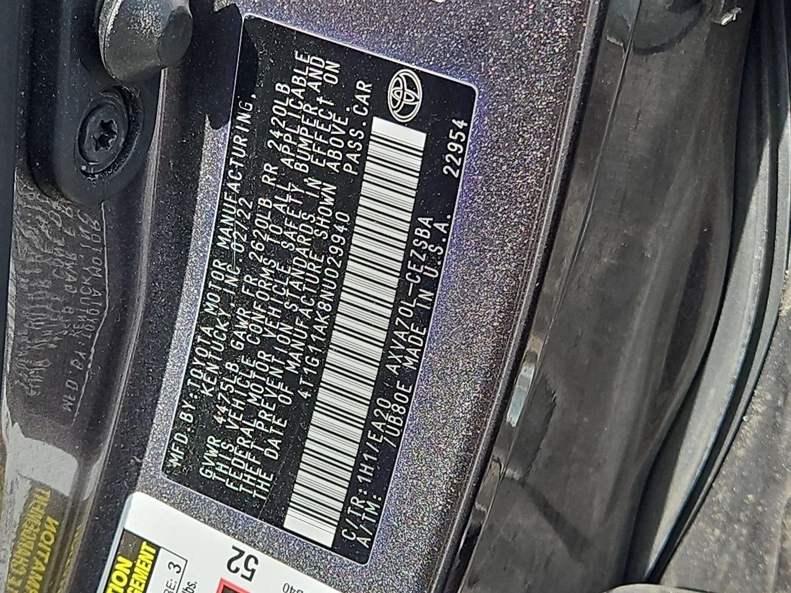 2022 Toyota Camry SE