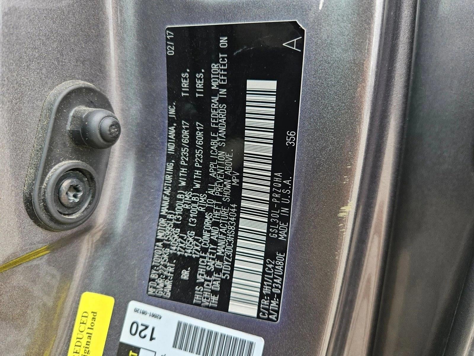 2017 Toyota Sienna XLE Auto Access Seat