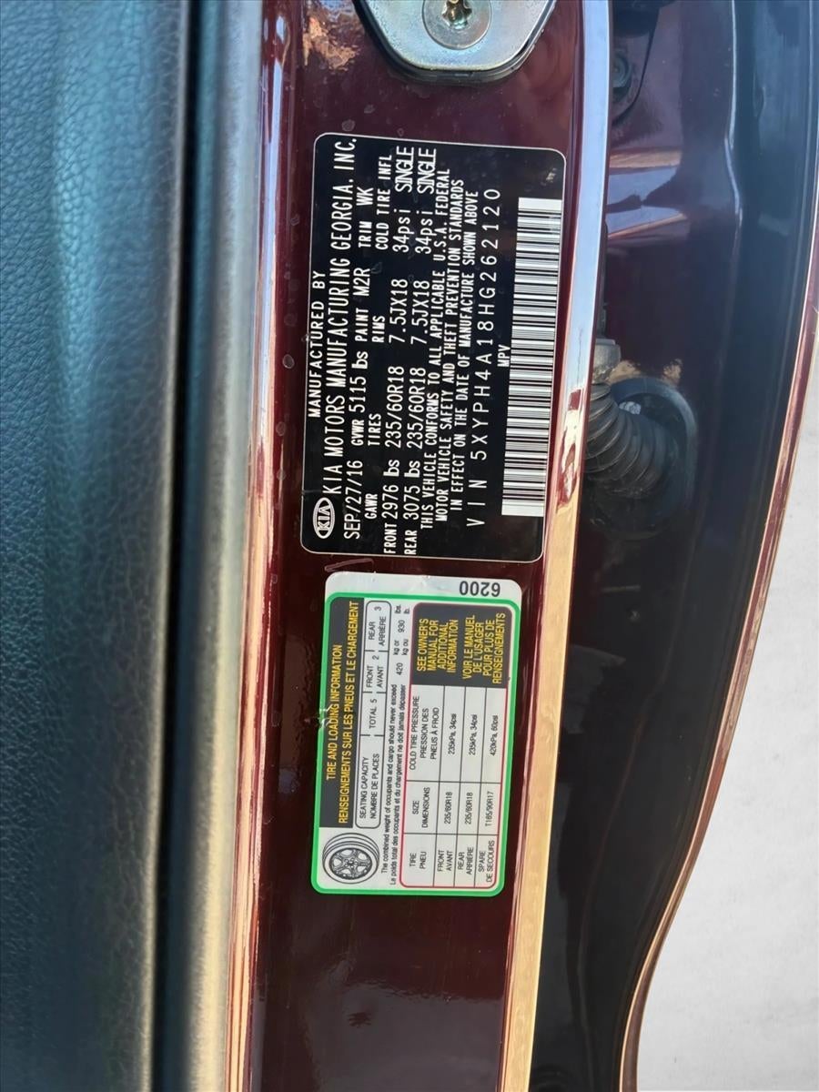 2017 Kia Sorento 2.0T EX
