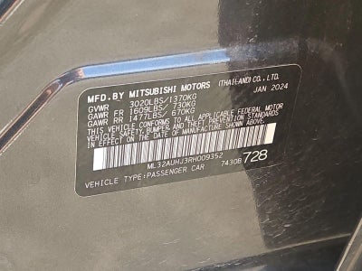 2024 Mitsubishi Mirage ES