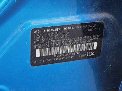 2018 Mitsubishi Mirage G4 ES