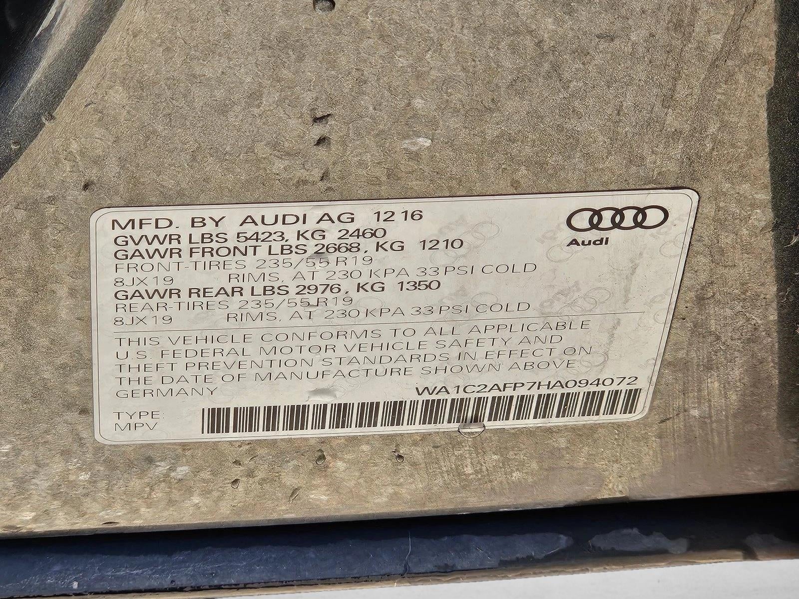2017 Audi Q5 2.0T Premium