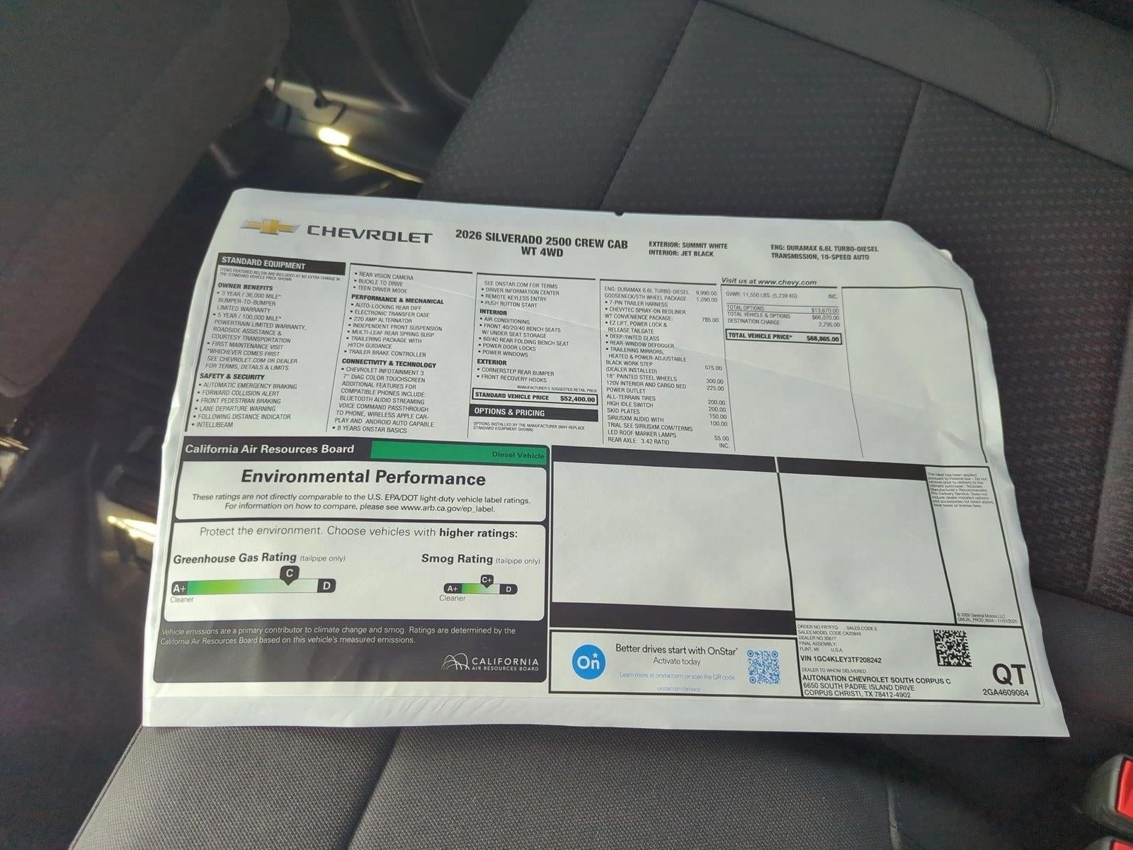 2026 Chevrolet Silverado 2500 HD WT