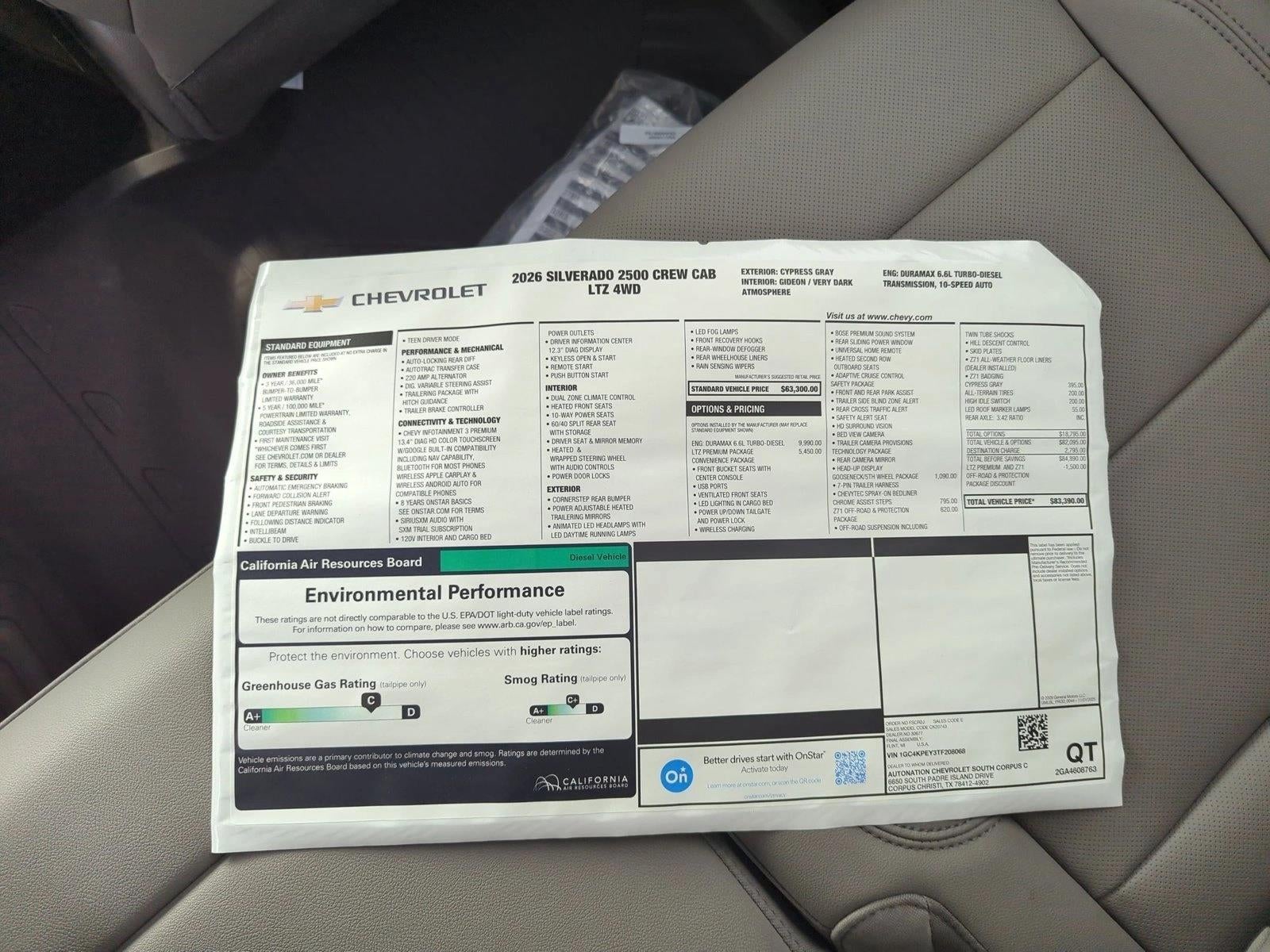 2026 Chevrolet Silverado 2500 HD LTZ