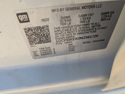 2022 Chevrolet Silverado 1500 LT (2FL)