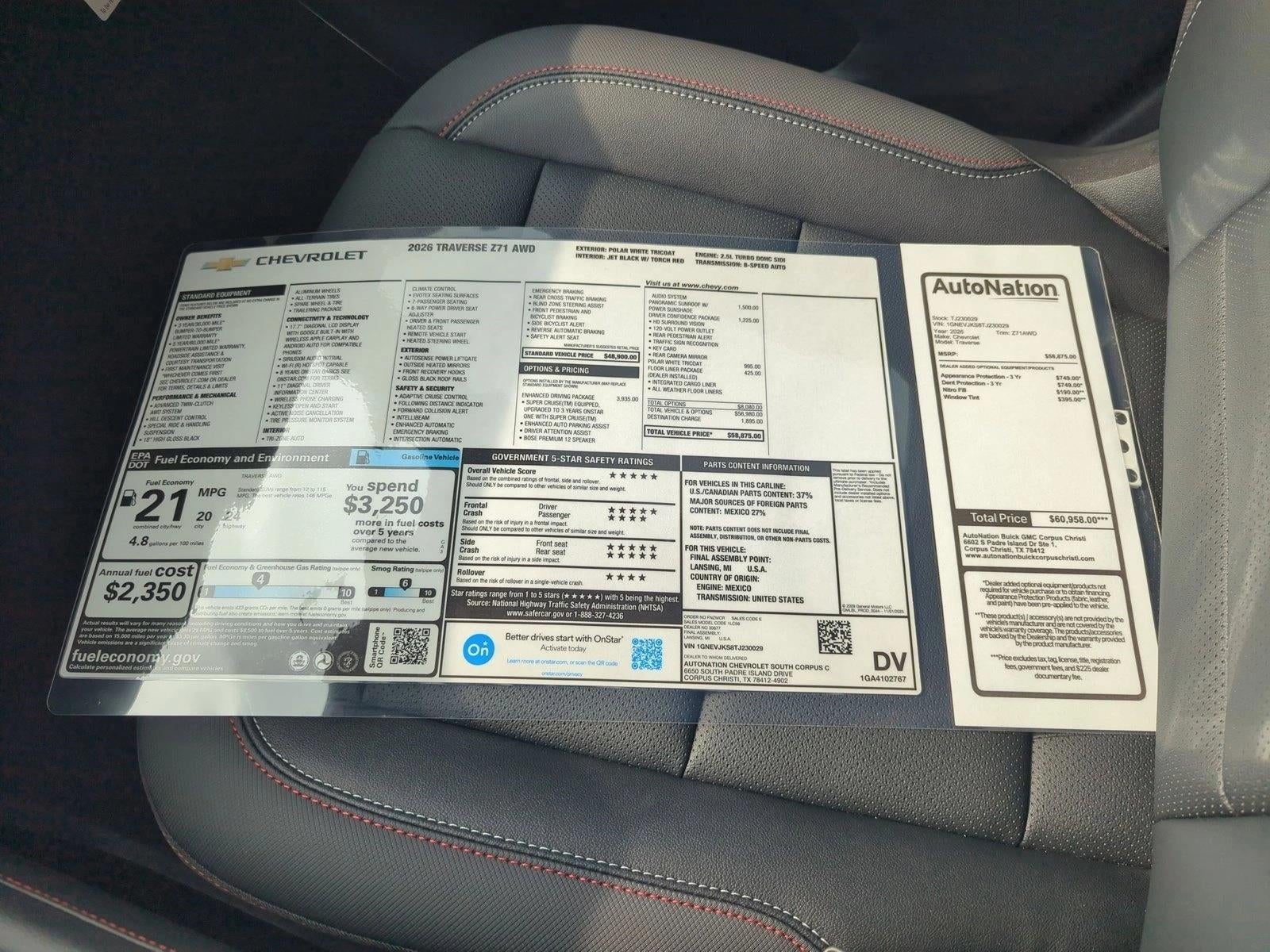 2026 Chevrolet Traverse Z71