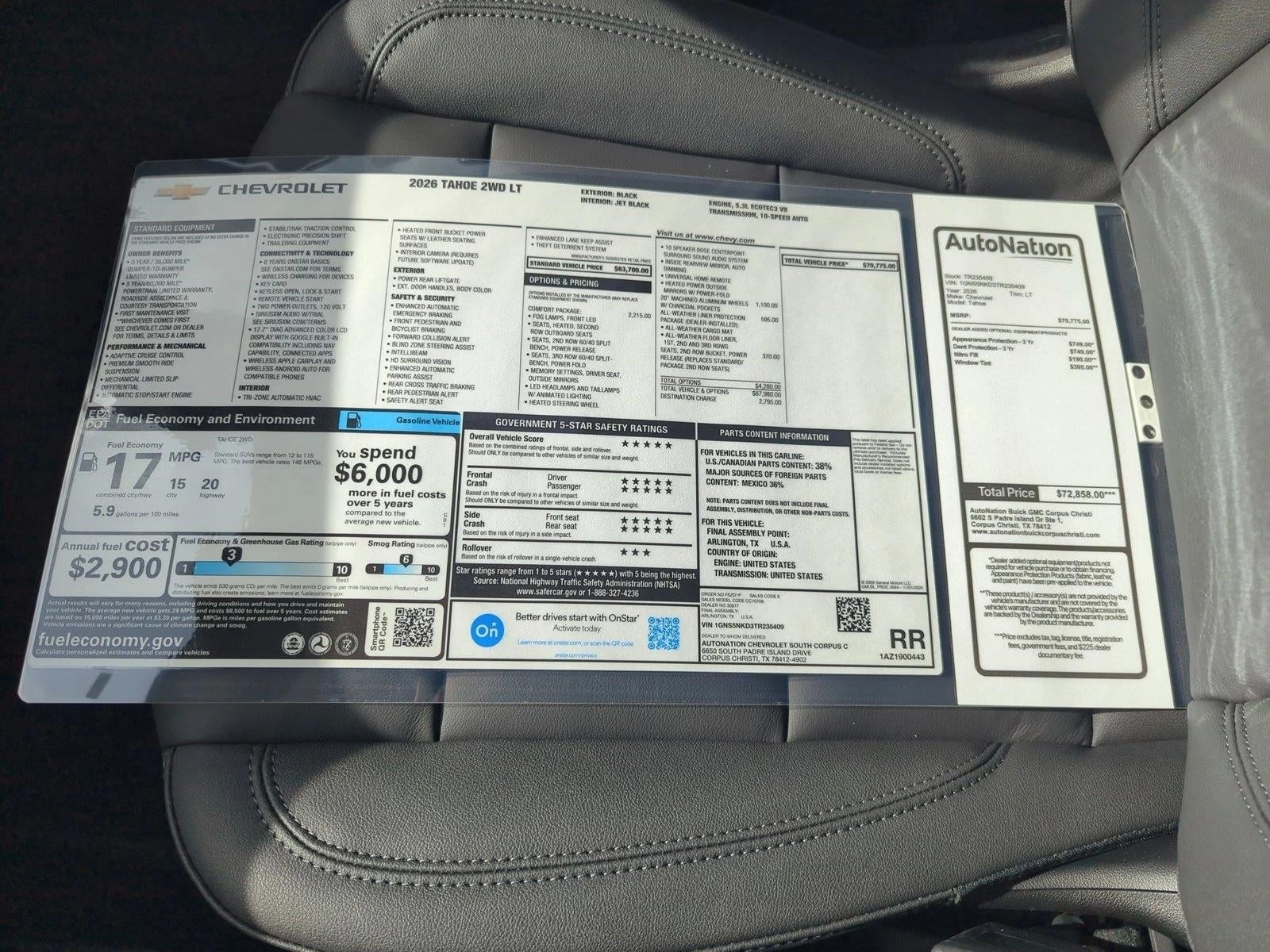 2026 Chevrolet Tahoe LT