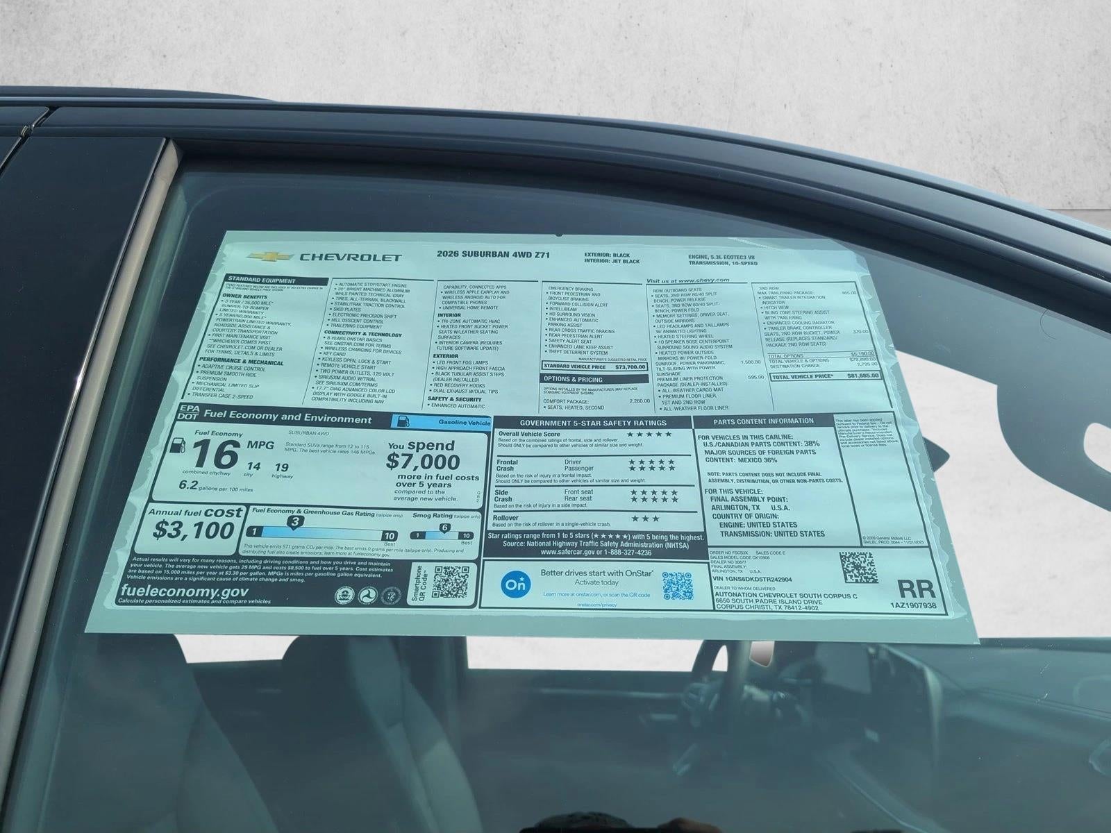 2026 Chevrolet Suburban Z71