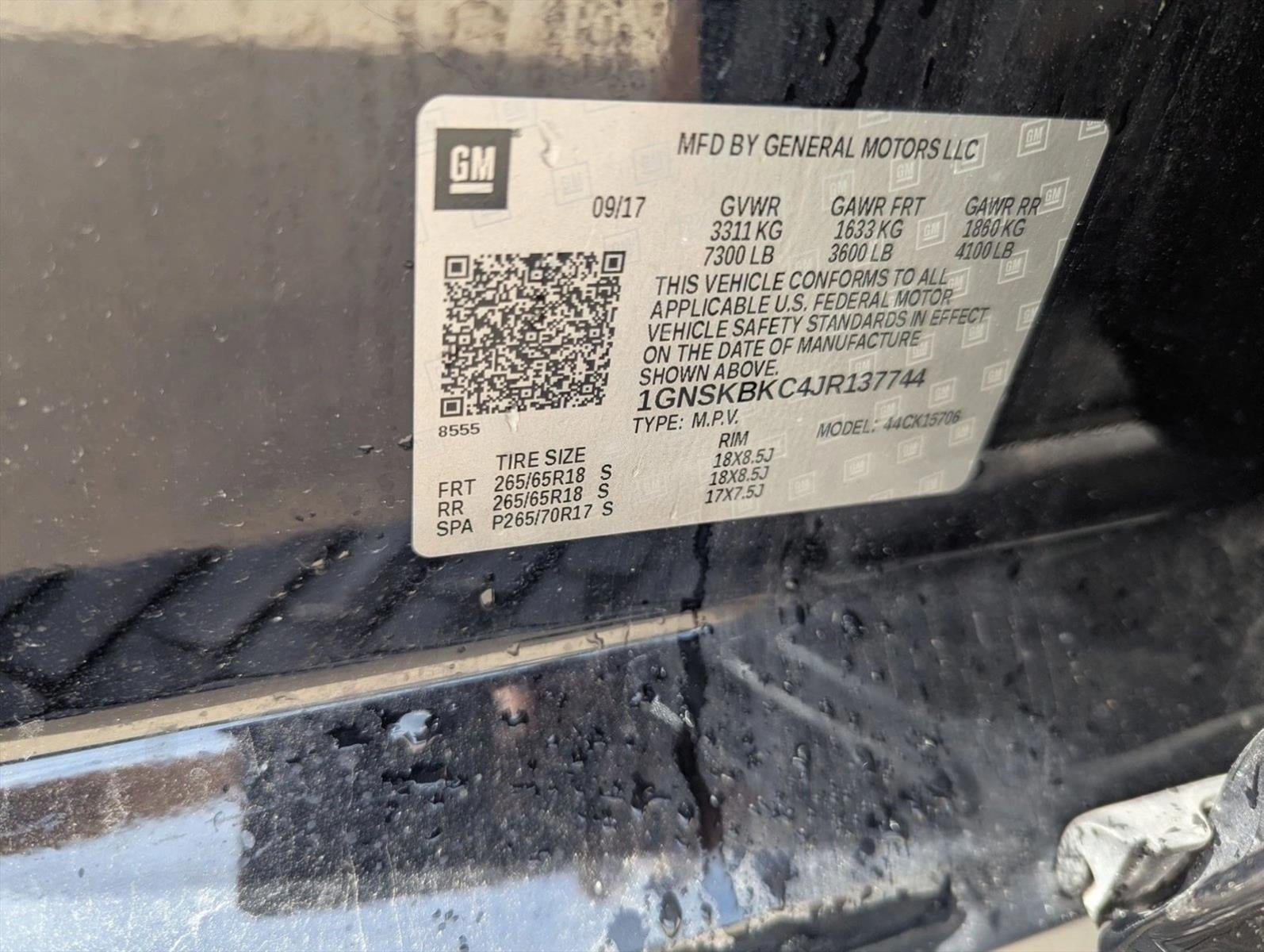 2018 Chevrolet Tahoe LT