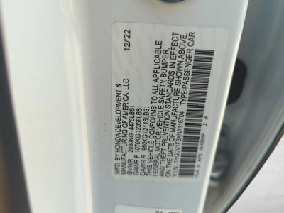 2022 Honda Accord Sedan Sport