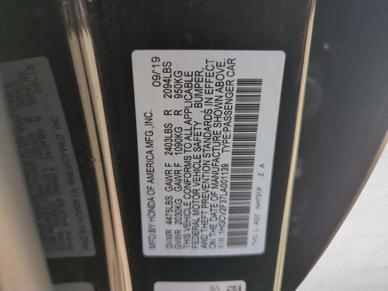 2020 Honda Accord Sedan Sport