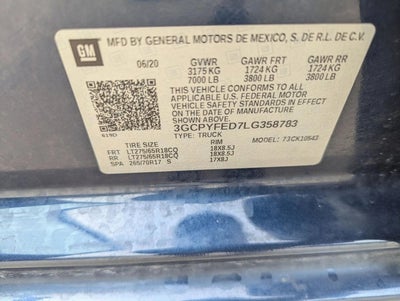 2020 Chevrolet Silverado 1500 LT Trail Boss