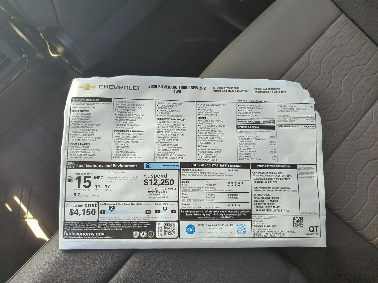 2026 Chevrolet Silverado 1500 ZR2