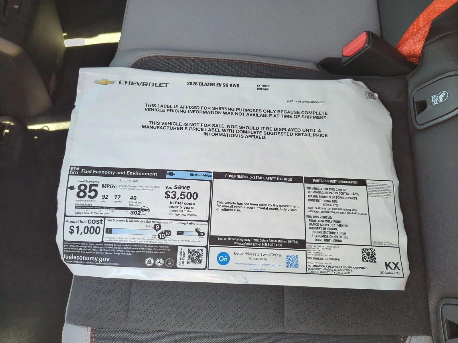 2026 Chevrolet Blazer EV SS