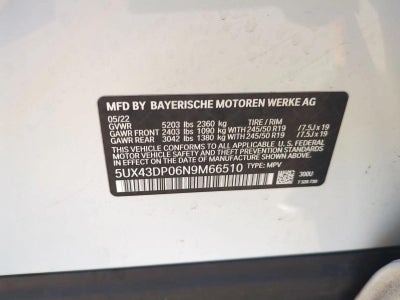 2022 BMW X3 sDrive30i