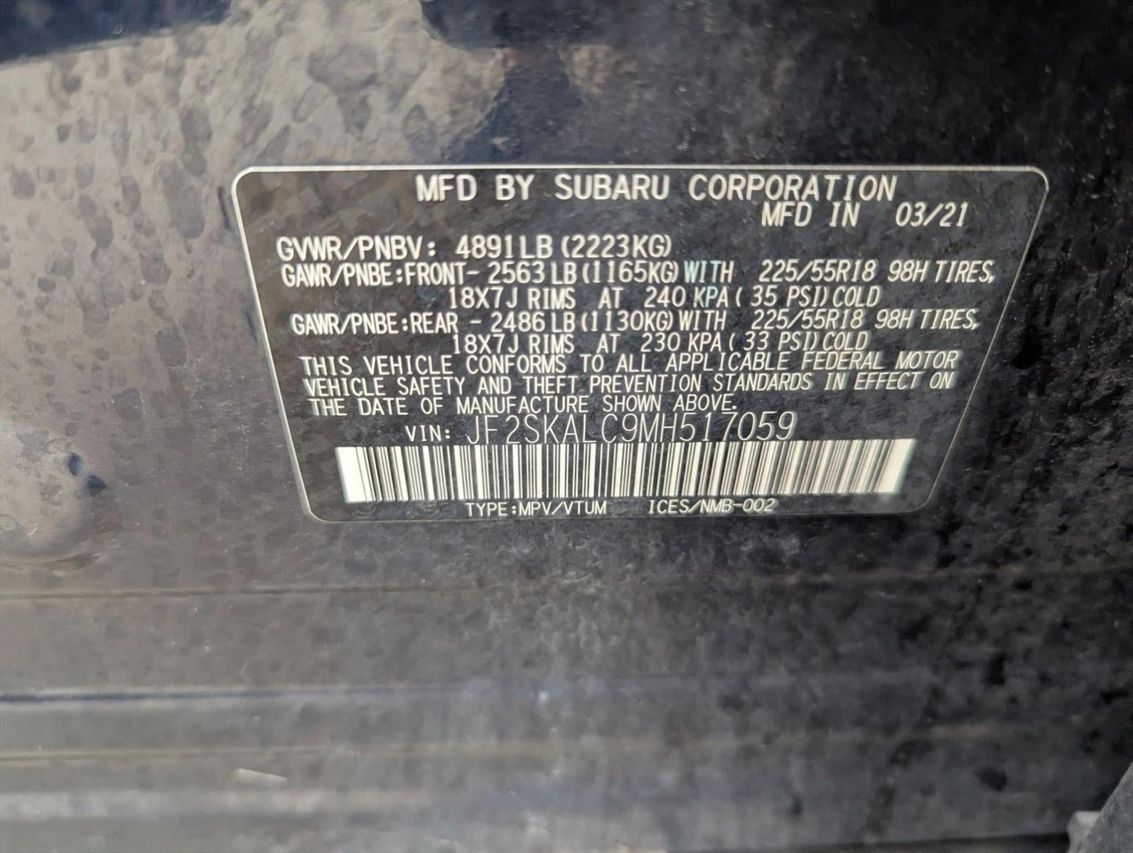 2021 Subaru Forester Sport