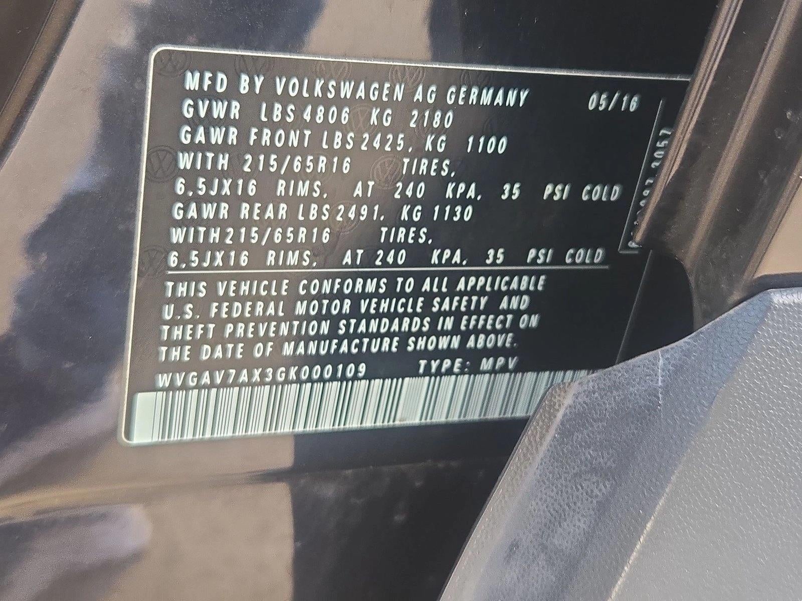 2016 Volkswagen Tiguan S