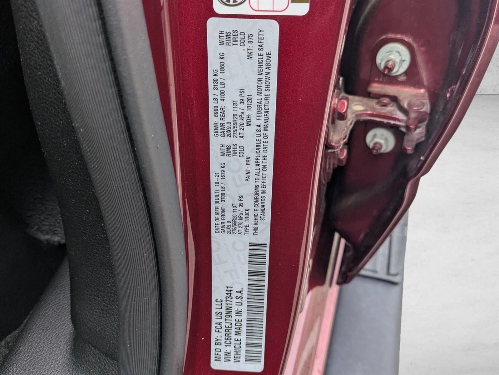 2022 RAM 1500 Laramie 4x2 Crew Cab 5'7" Box