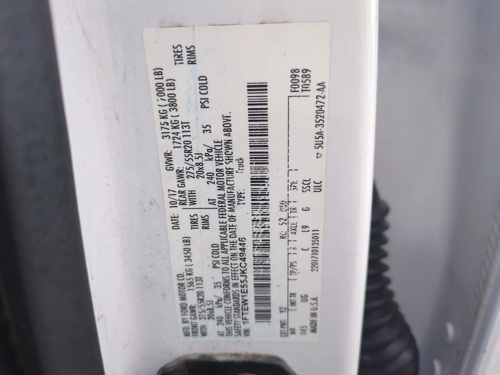 2018 Ford F-150 XLT 4WD SuperCrew 5.5' Box