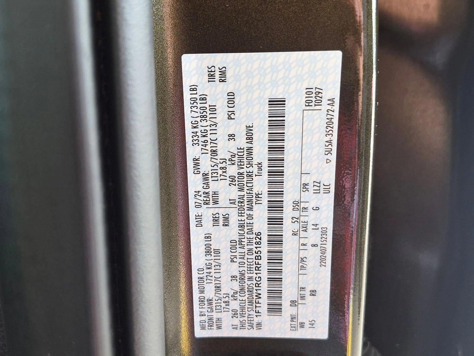 2024 Ford F-150 Raptor 4WD SuperCrew 5.5' Box