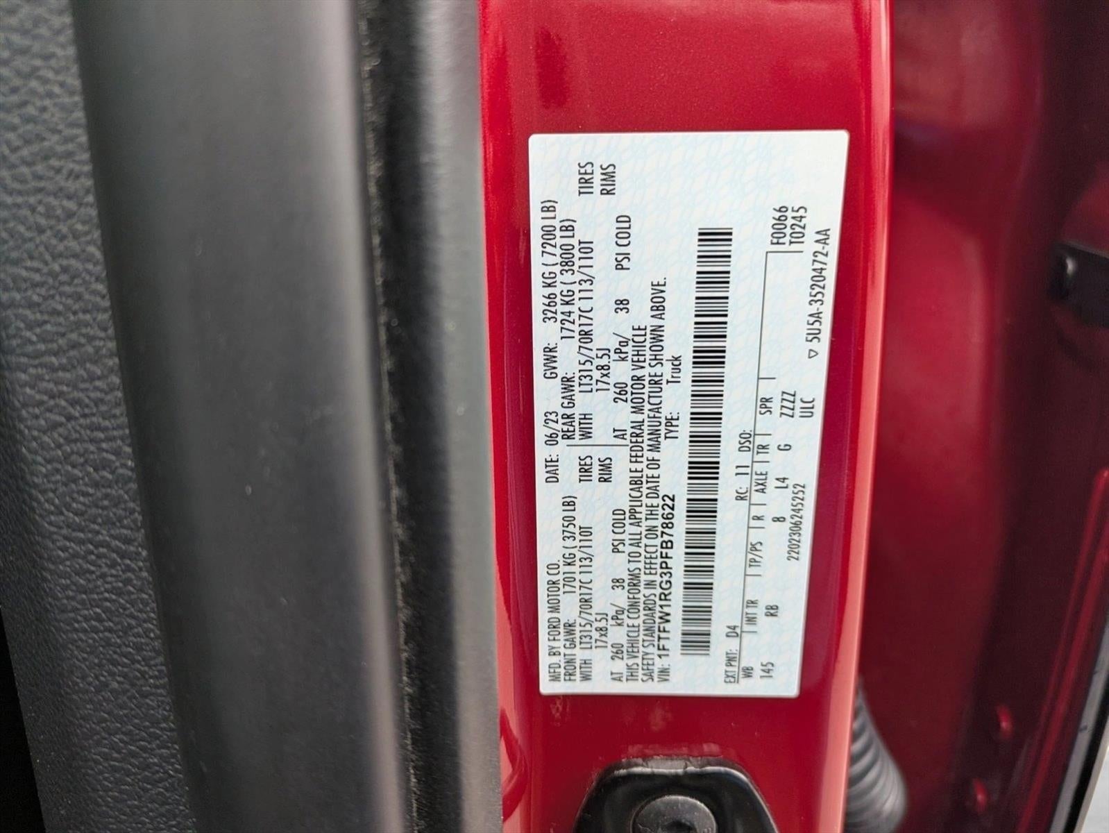 2023 Ford F-150 Raptor 4WD SuperCrew 5.5' Box