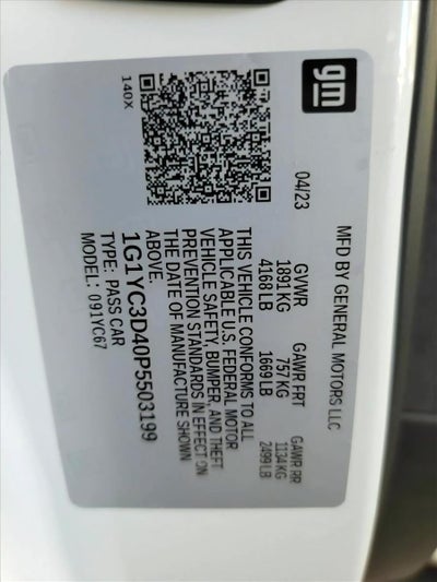 2023 Chevrolet Corvette Stingray Convertible 3LT