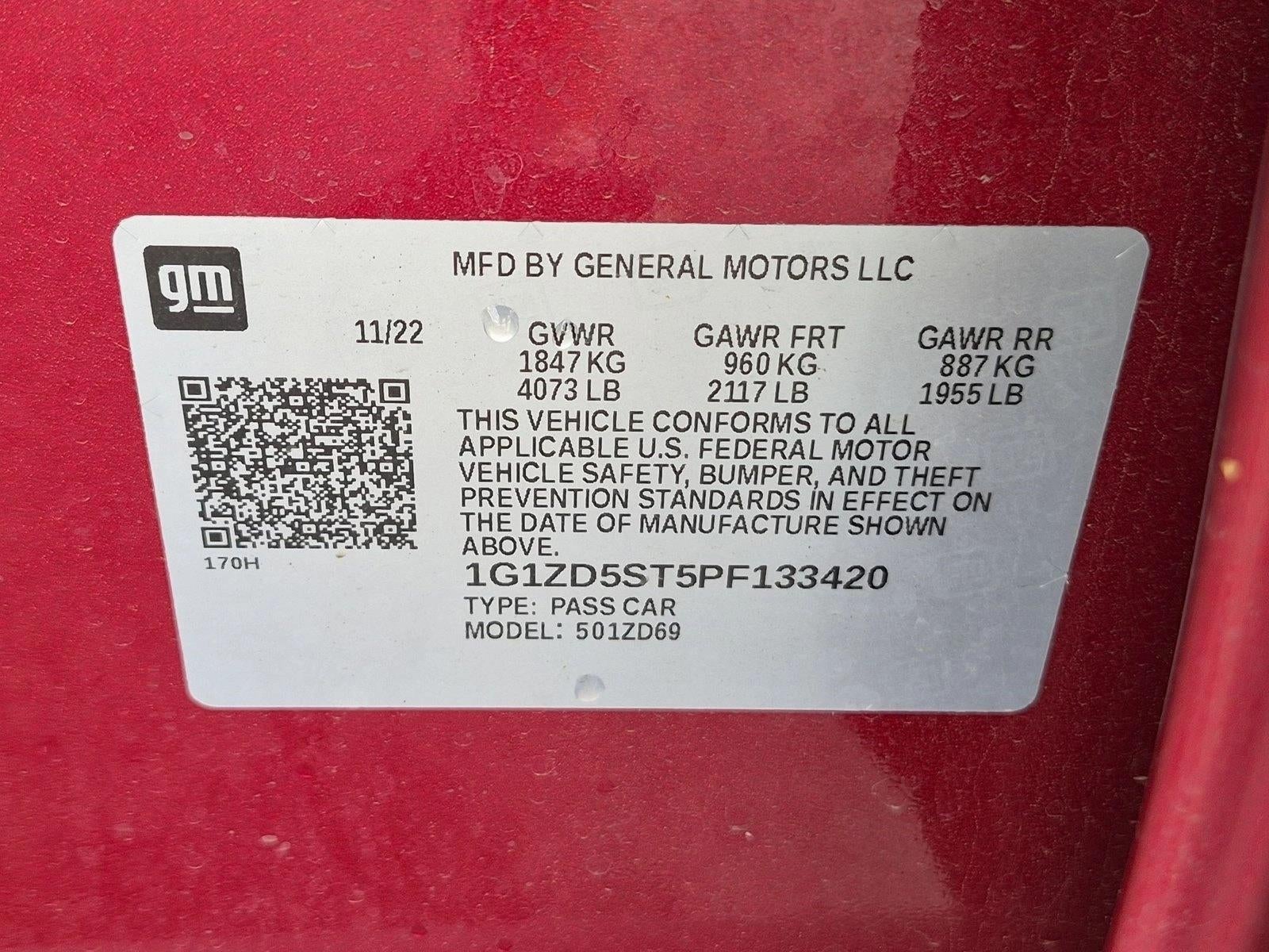 2023 Chevrolet Malibu 4dr Sdn 1LT