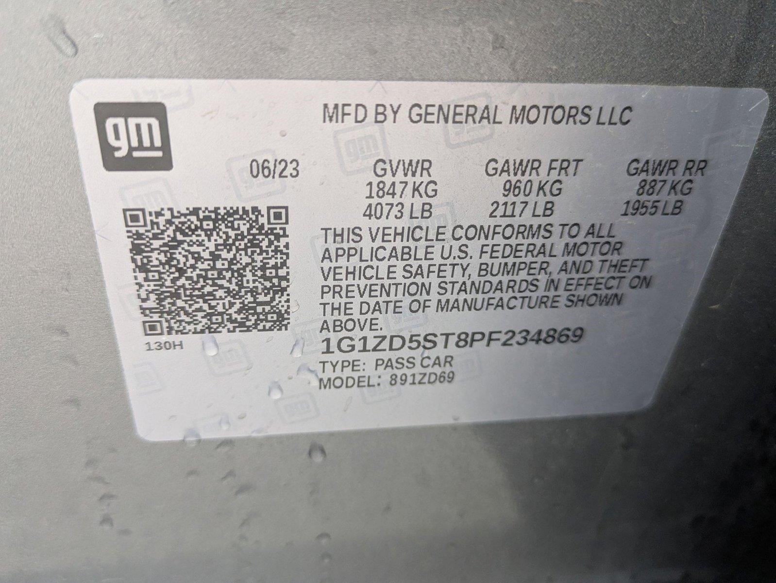 2023 Chevrolet Malibu 4dr Sdn 1LT