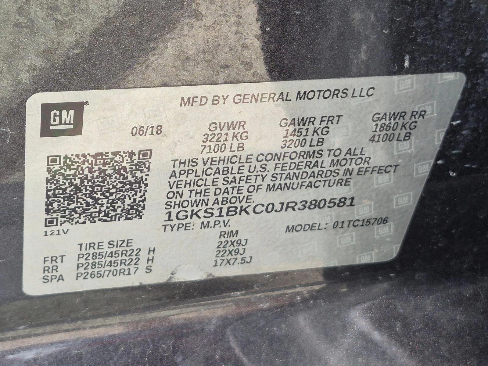 2018 GMC Yukon 2WD 4dr SLT
