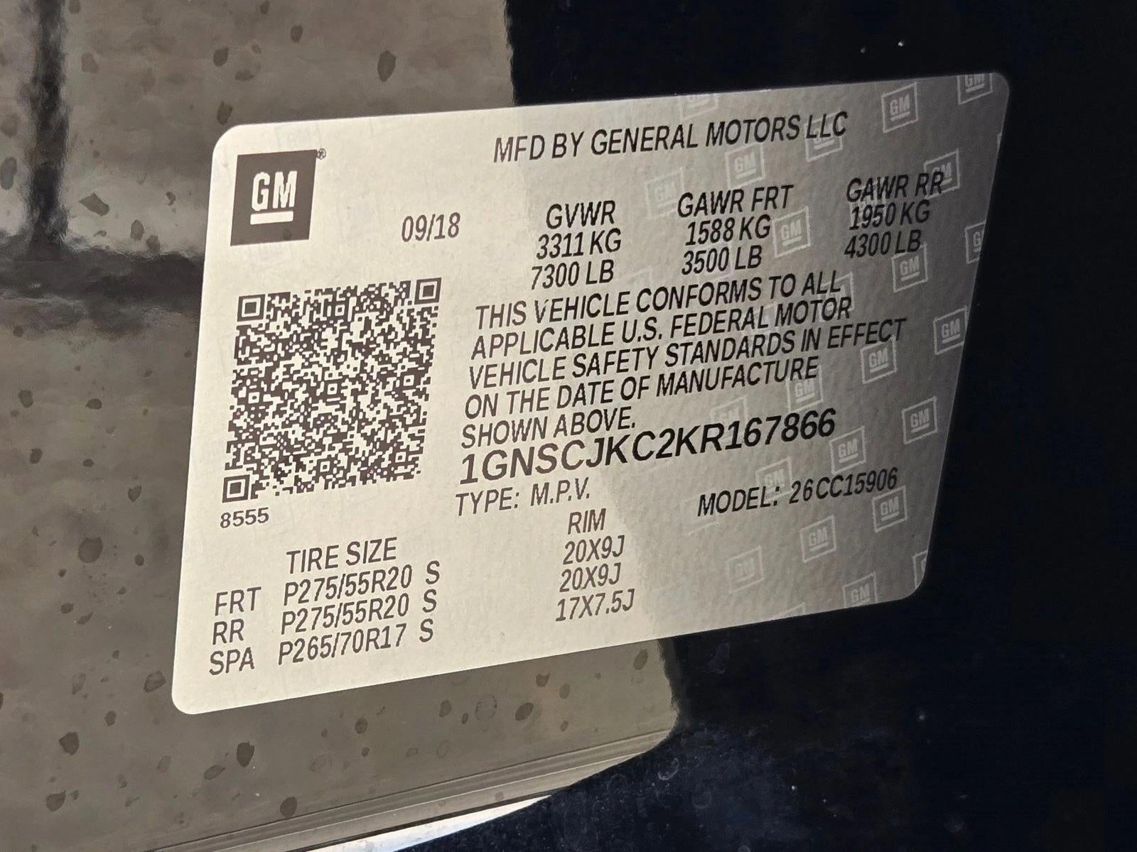 2019 Chevrolet Suburban 2WD 1500 Premier