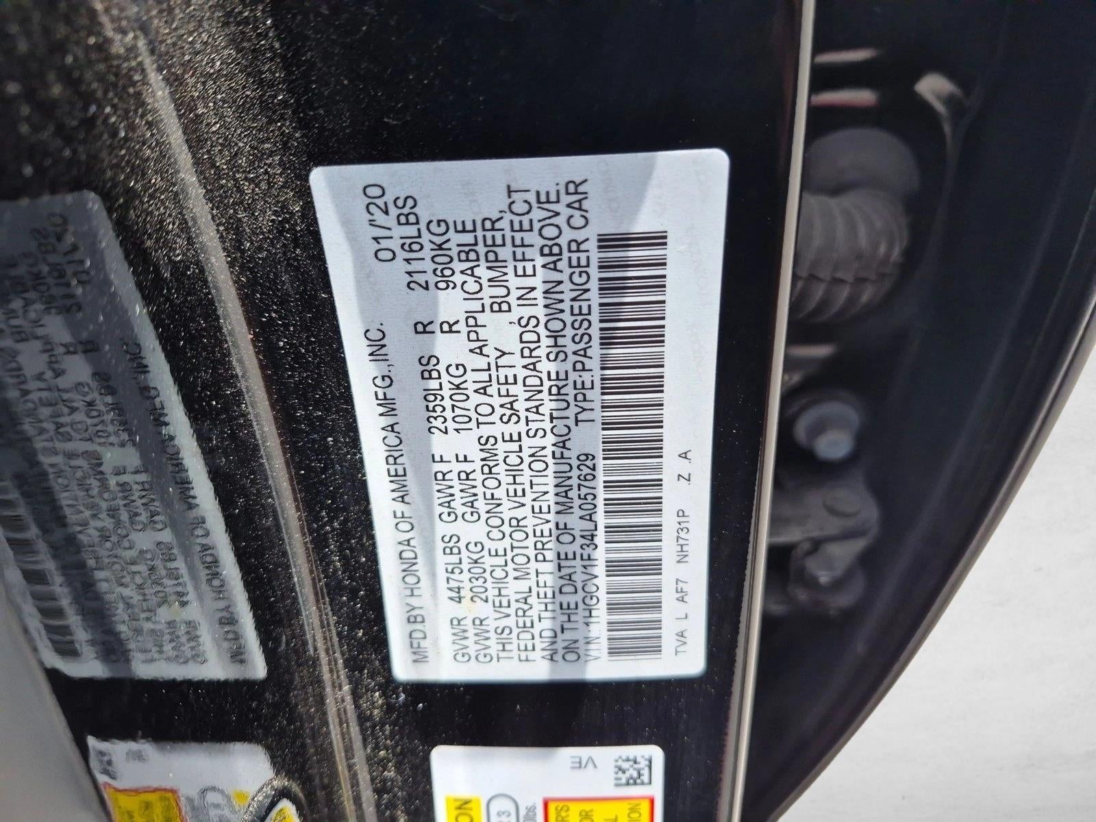 2020 Honda Accord Sedan Sport 1.5T CVT
