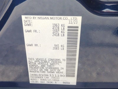 2024 Nissan Altima 2.5 SR Sedan