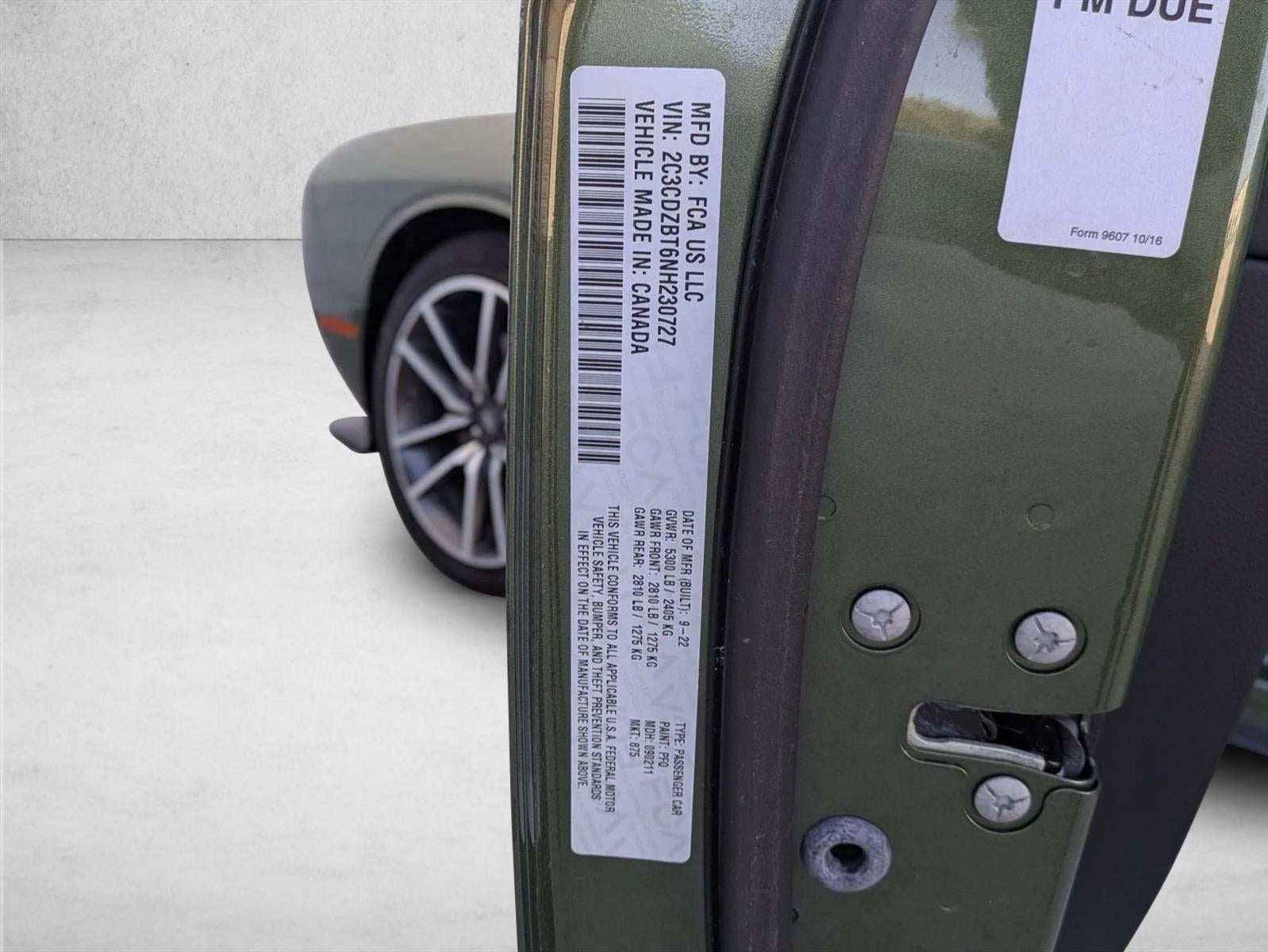 2022 Dodge Challenger R/T RWD