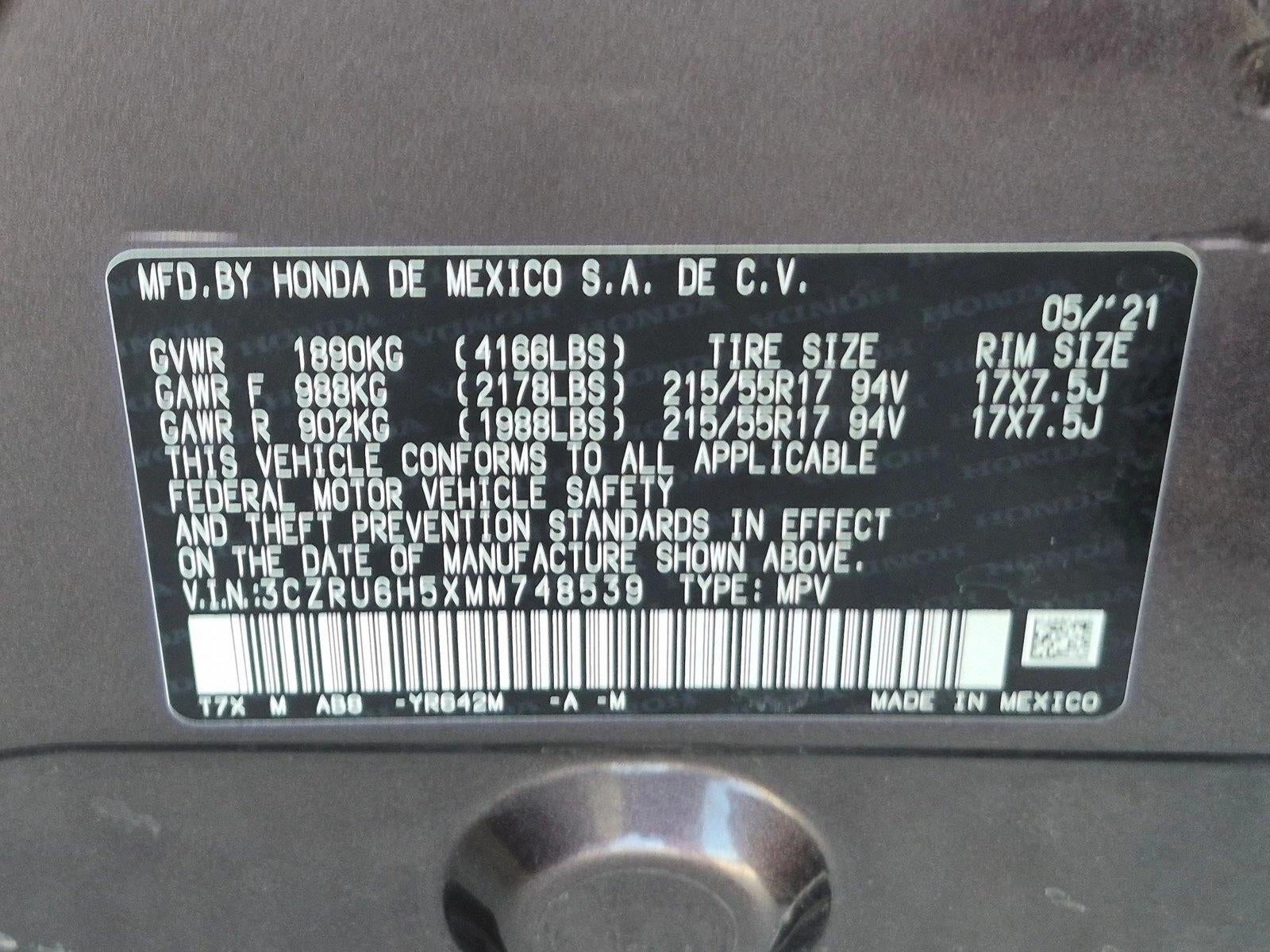 2021 Honda HR-V EX AWD CVT