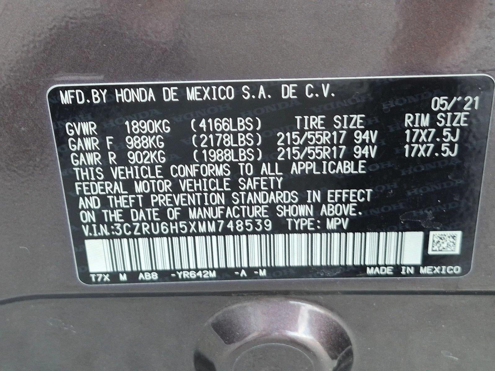 2021 Honda HR-V EX AWD CVT