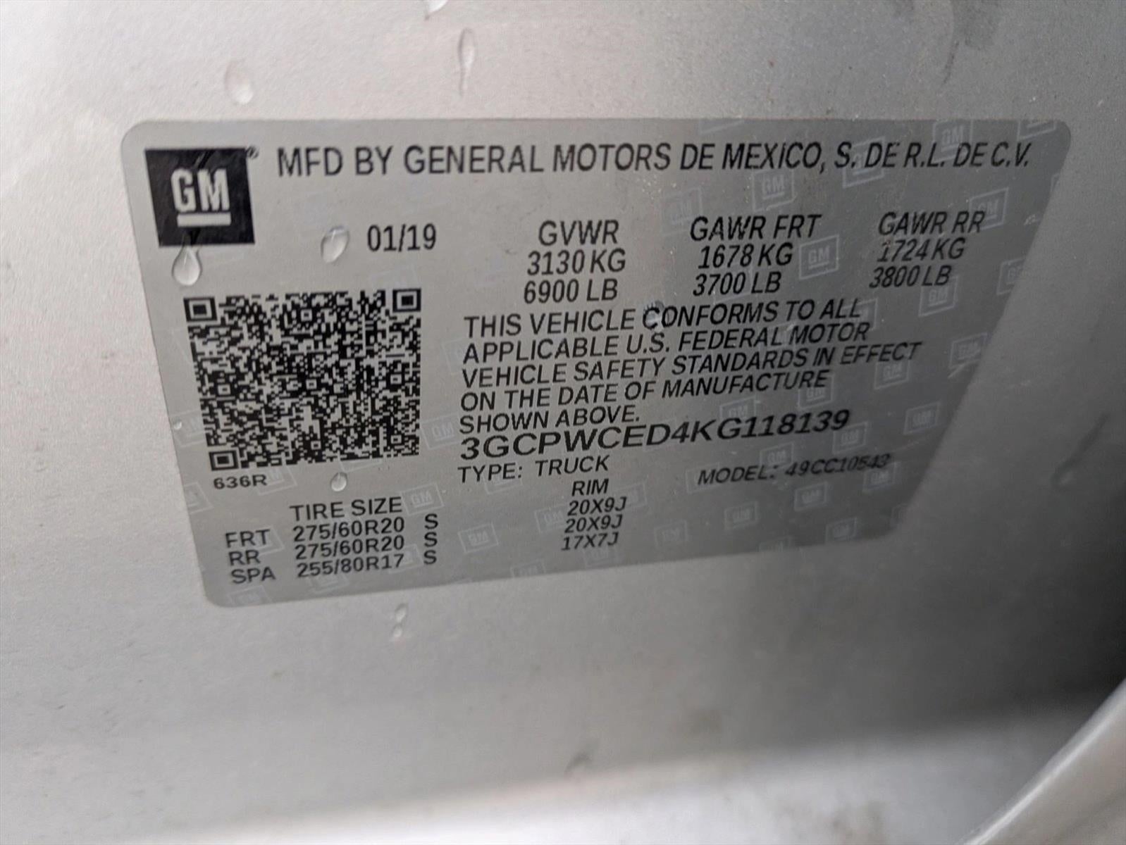 2019 Chevrolet Silverado 1500 Crew Cab Short Box 2-Wheel Drive LT