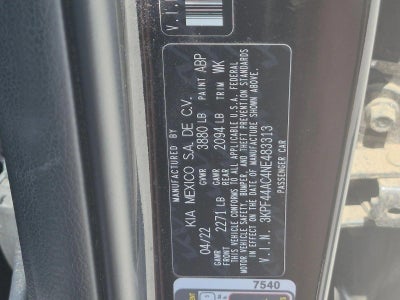 2022 Kia Forte GT Manual