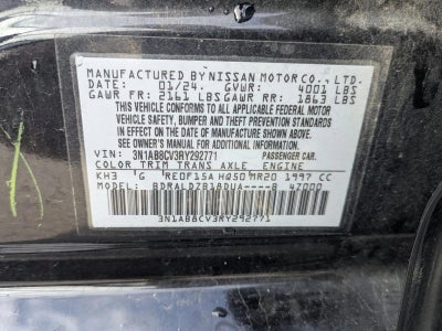 2024 Nissan Sentra SV CVT