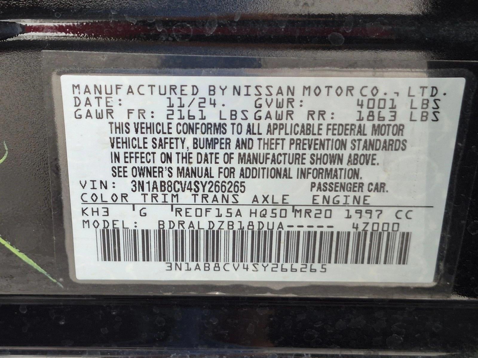 2025 Nissan Sentra SV CVT