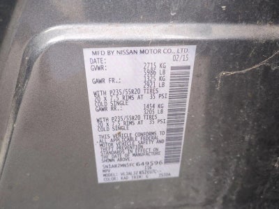 2015 Nissan Pathfinder 2WD 4dr Platinum