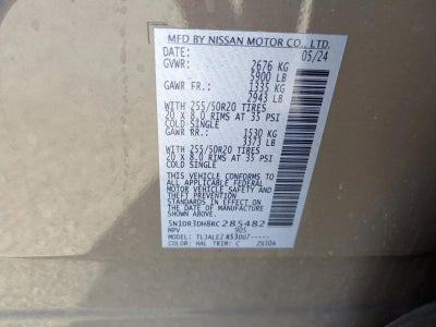 2024 Nissan Pathfinder Platinum 2WD