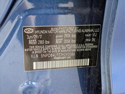 2018 Hyundai ELANTRA SEL 2.0L Auto