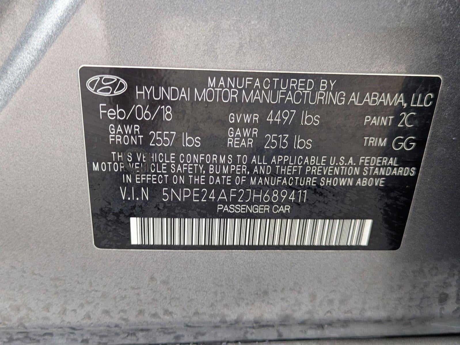 2018 Hyundai SONATA SE 2.4L