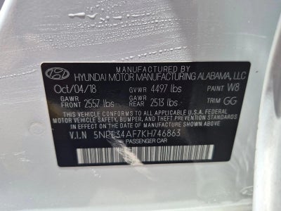 2019 Hyundai SONATA SEL 2.4L