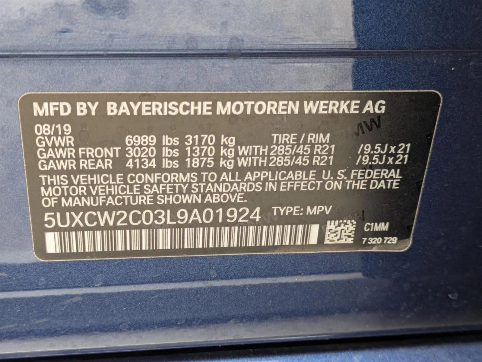 2020 BMW X7 xDrive40i Sports Activity Vehicle