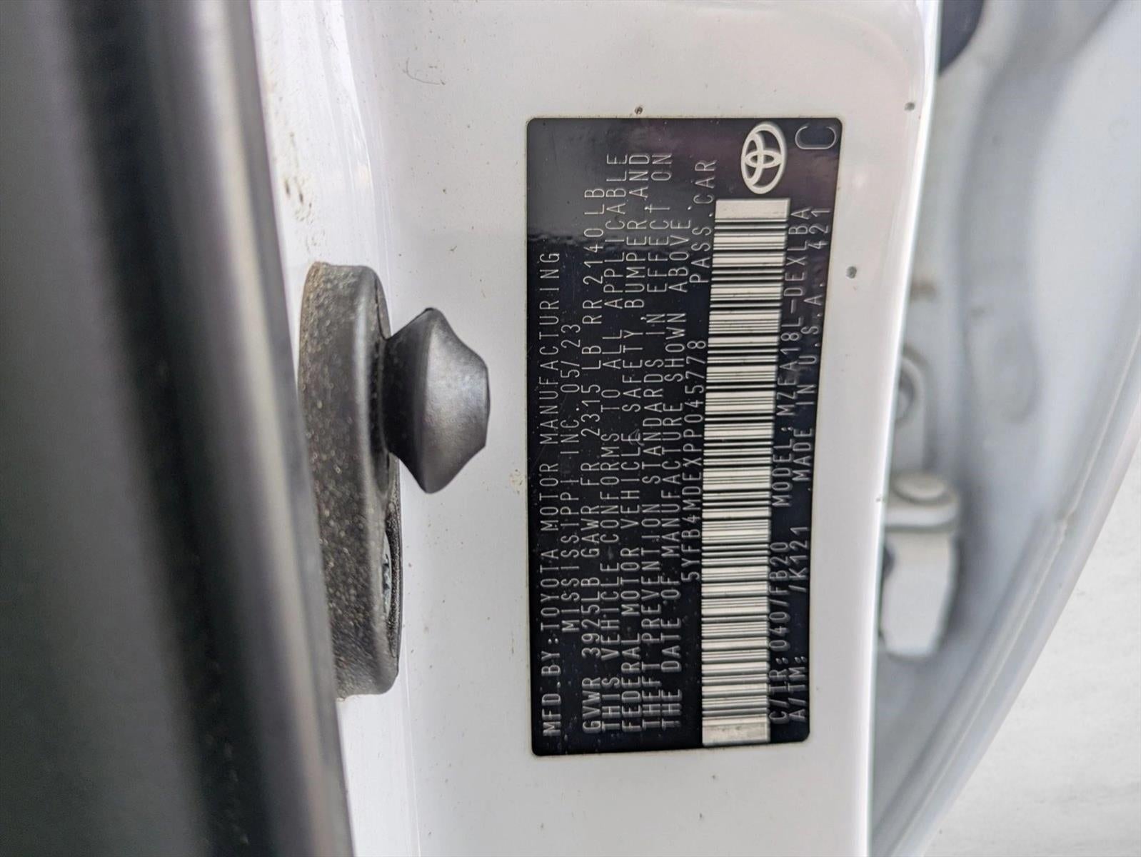 2023 Toyota Corolla LE CVT (Natl)