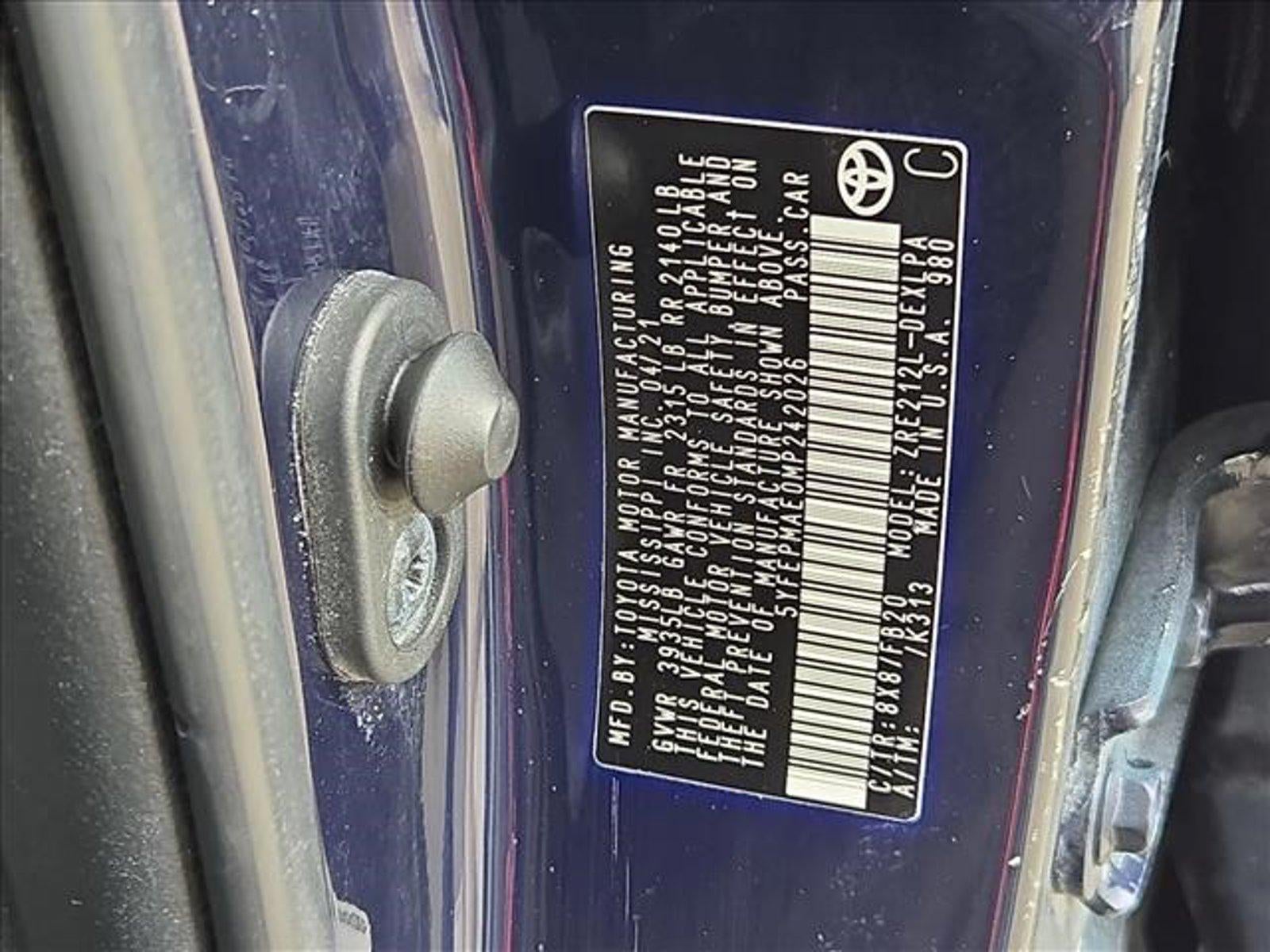 2021 Toyota Corolla LE CVT (Natl)