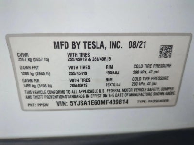 2021 Tesla Model S Plaid AWD