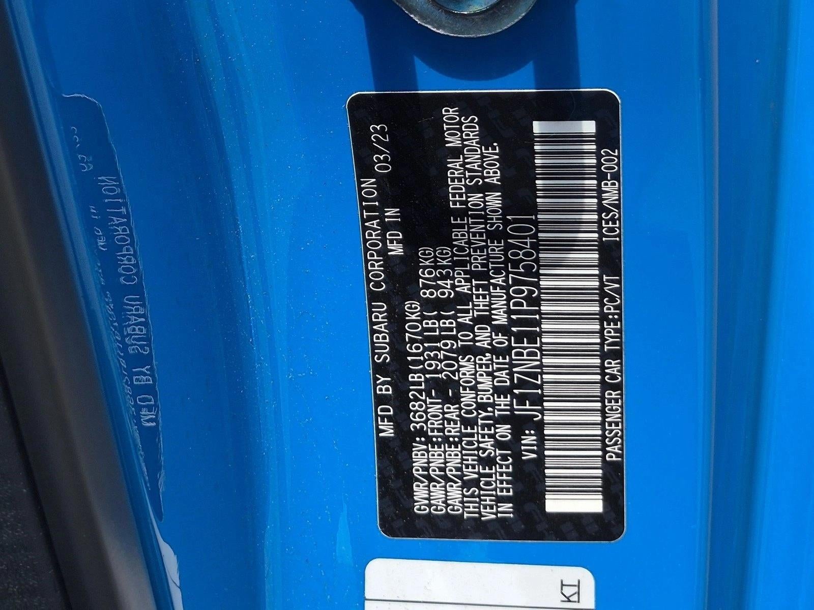 2023 Toyota GR86 Premium Manual (Natl)